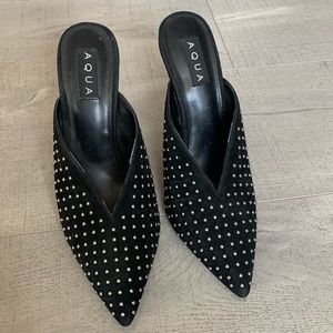 Studded Aqua Heels